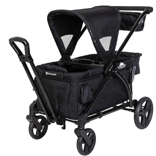 Baby Trend Expedition 2-in-1 Stroller Wagon PLUS, Ultra Black