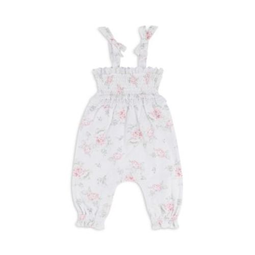 Girls' Smocked Floral Overalls - Baby