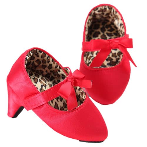 Newborn Baby Girls Princess Shoes with High Heels Bowknot Soft Sole Crib Shoes Infant Girl Photography Props