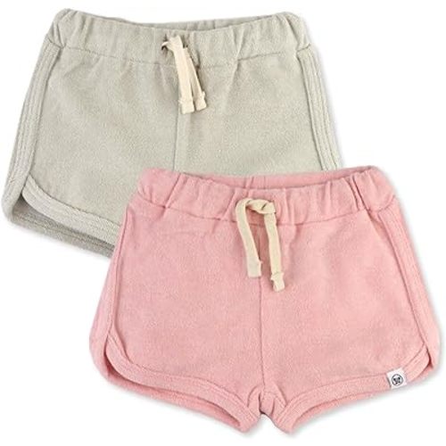 HonestBaby Multipack Shorts 100% Organic Cotton for Infant Baby and Toddler, Boys, Girls, Unisex