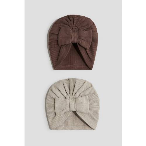2-PACK KNOT-DETAIL HATS