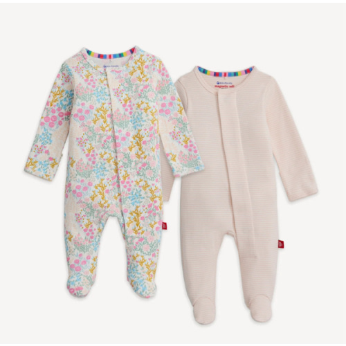 Magnetic 2-Pack Footie, 0-3m