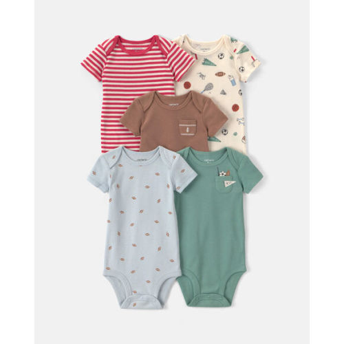 Baby Boy 5-Pack Football Multipack Bodysuits | Carter's