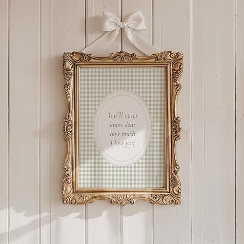 You'Ll Never Know Dear How Much I Love You Print, Sage Green Nursery Decor, Vintage Nursery Print Neutral Wall Art Kids Room You'Ll Never Know Dear How Much I Love You Sage Green Decor