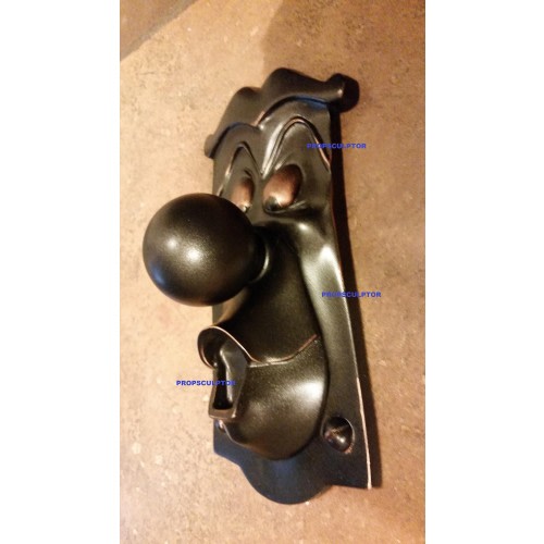 Wonderland inspired doorknob, sculpted and hand painted by me, really works!