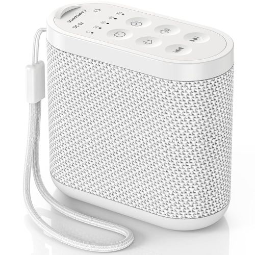 Loud Portable Travel Sound Machine for Adults, Baby - White Noise Machine：Rechargeable Battery, Headphone Jack, 21 Sounds, Sleep Timer - Noise Machine for Sleeping, Office Privacy & Noise Canceling