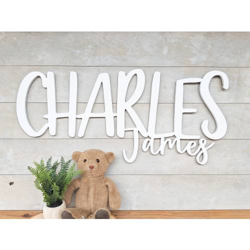 Custom Wood Name Sign: Nursery Decor, Baby Room, Above Crib