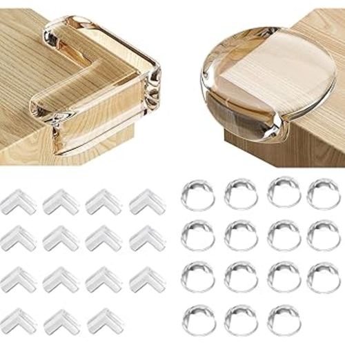 30 PCS Corner Protectors for Baby, Baby Proof Table Corner Protectors for Baby, Furniture Corner Guard and Edge Safety Bumper for Table Edges or Sharp Corners Baby Proofing Injury