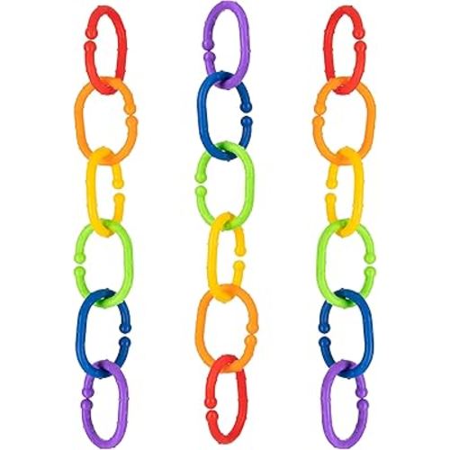 Nuby Linkables Car Seat Toy and Baby Stroller Accessories - 18-Count