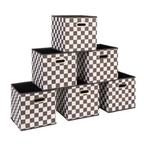 Fabric Storage Bins 6 Piece Set