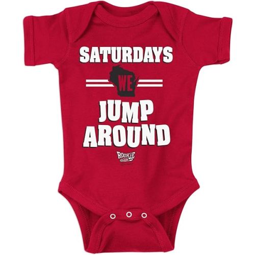 Smack Apparel Saturdays Onesie for Wisconsin College Fans (NB-18M)