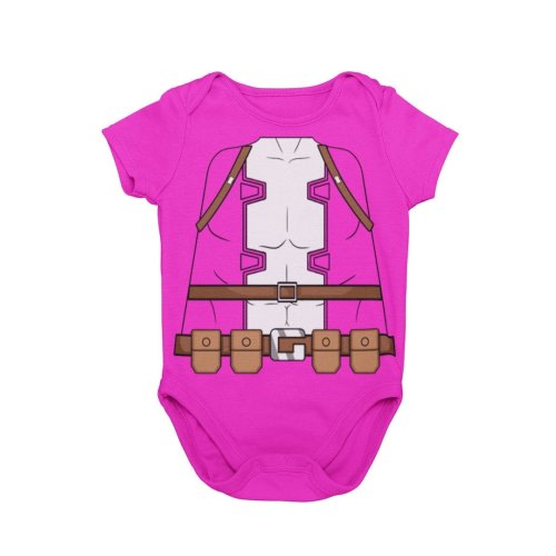 Baby Gwen Merc Halloween Costume Bodysuit | Baby Female Superhero Cosplay Costume | MNSSHP Unique Costume | Baby First Halloween Gift | Girl