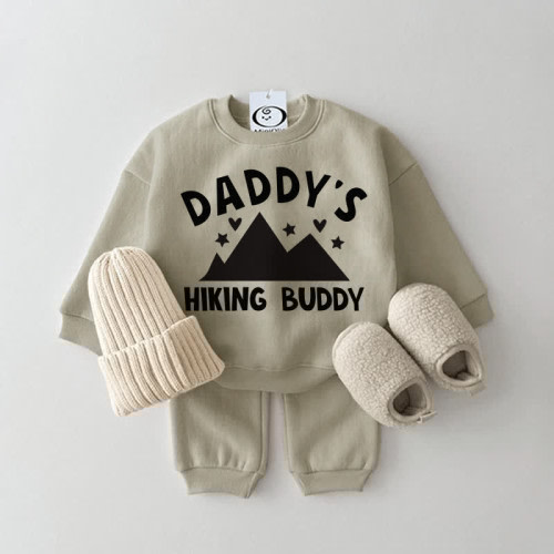 DADDY'S HIKING BUDDY Baby Sweatsuit 2-piece Set
