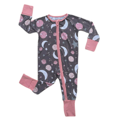 Pink To the Moon & Back Zippy, 6-12M