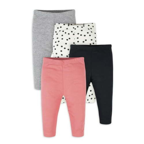 Onesies Brand Baby Girl Pants, 4-Pack (Newborn-12 Months)