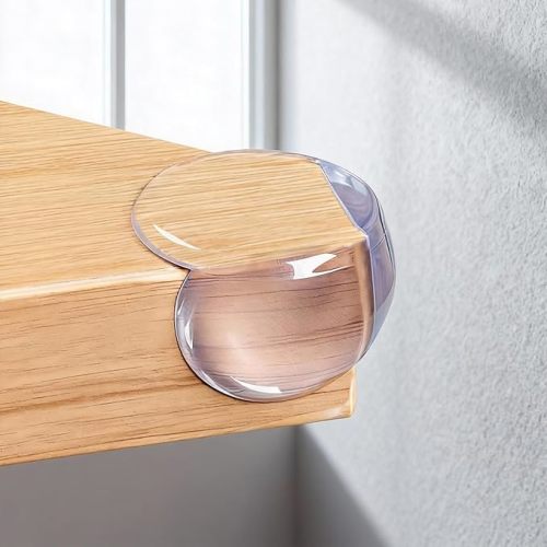 Extra Large & Ultra-Safe Baby Corner Protector Guards - 16-Piece Transparent Table Corner Protectors for Furniture, Super Strong Adhesive, Easy to Install Child Safety Set(Transparent Round)