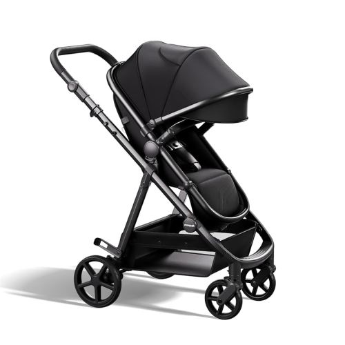 Mompush Baby Stroller, Convertible 2-in-1, Infant Car Seat Compatible, Includes Adapter - Sturdy Full-Size Infant Stroller for Family Adventures