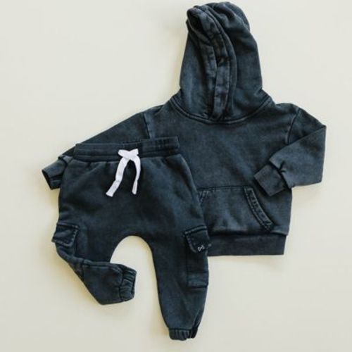 Kids Harlow Jogger Sweatsuit Set Brown 12-18M - Olive + Scout
