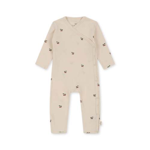 NEWBORN ONESIE GOTS - cherry