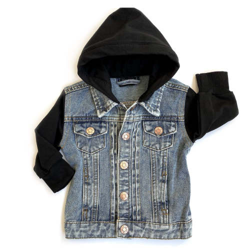 Little Bipsy Denim Jacket - Black