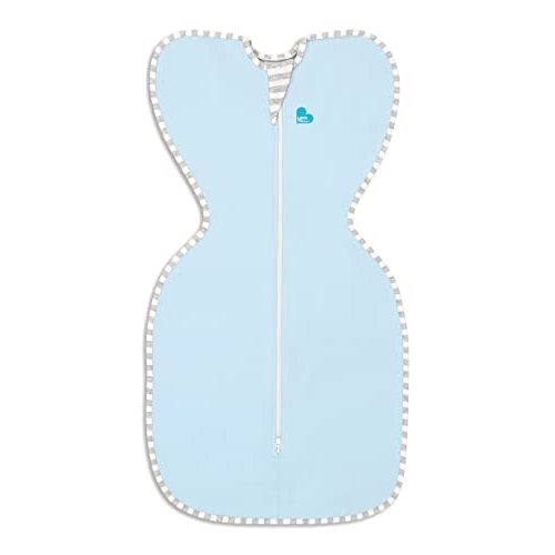 Love to Dream Swaddle UP, Blue, Small, 7-13 lbs., Dramatically Better Sleep, Allow Baby to Sleep in Their Preferred arms up Position for self-Soothing, snug fit Calms Startle Reflex