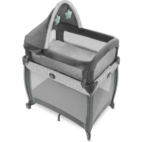 Graco My View 4 in 1 Bassinet | Infant to Toddler Bassinet with 4 Stages, Derby , 23.19x33.5x32.25 Inch (Pack of 1)