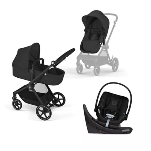 EOS 5-in-1 Travel System Stroller + Lightweight Aton G Swivel Infant Car Seat with SensorSafe