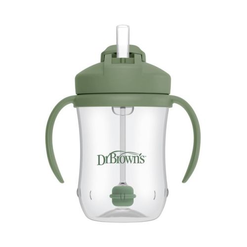 Dr. Brown's 8 Fl Oz Baby First Straw Cup - Sage
