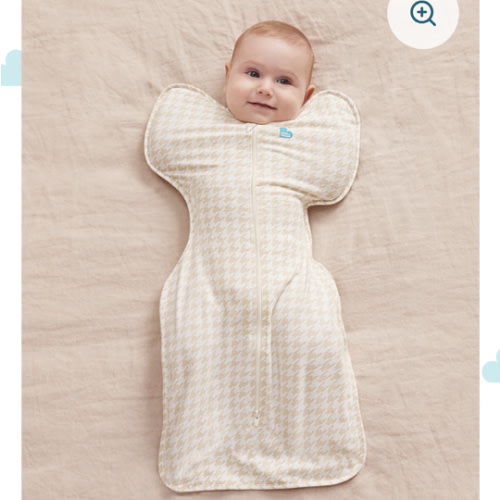 Swaddle Up™ 1.0 TOG Cotton Tan Houndstooth – Love to Dream US