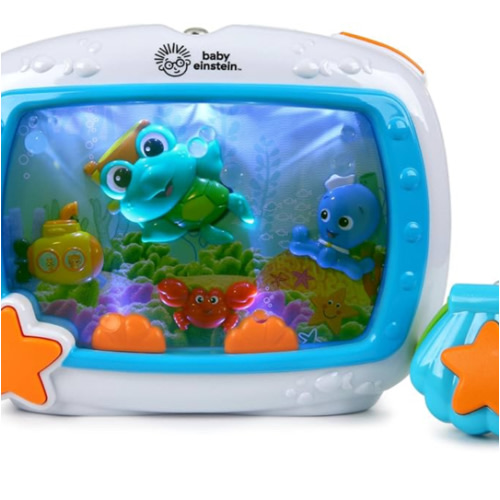 Baby Einstein Sea Dreams Soother Musical Crib Toy and Sound Machine, Newborn and up