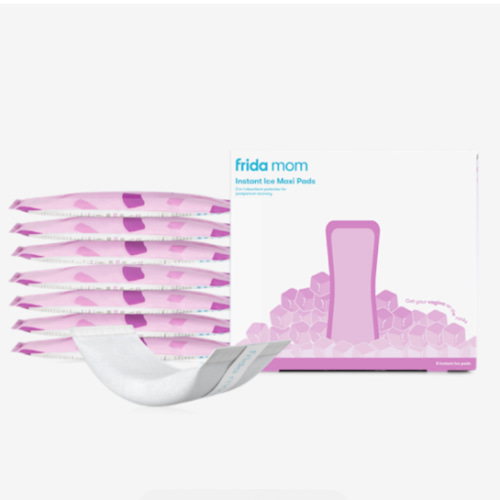 Frida Mom 2-in-1 Postpartum Pads, Absorbent Perineal Ice Maxi Pads, Instant Cold Therapy Packs and Maternity Pad in One