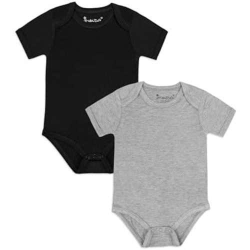 Jimonda Baby Bodysuits Rayon from Bamboo Short Sleeve Baby Boys Girls Rompers Soft Outfits Newborn Clothes