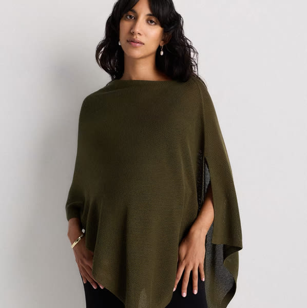 Lightweight Cotton Cashmere Nursing Shawl in Heather Oatmeal