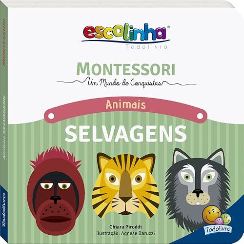 Montessori Meu Primeiro Livro Animais Selvagens Hardcover – January 1, 2022