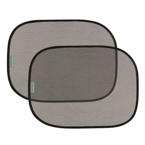 Dreambaby Insta-Cling Static Cling Car Window Shades, UPF 50+ Sun Protection, 2 Pack, Black L1203A