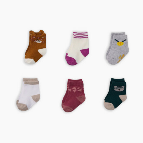GoldBug Critter Crew Socks 6pk