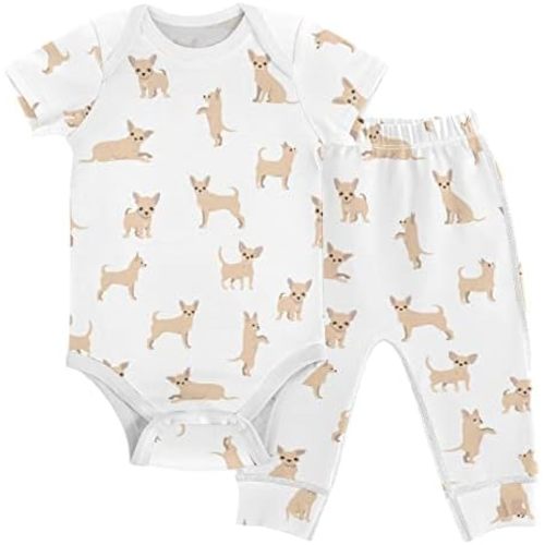 vvfelixl Baby Bodysuits Pants Sets Gnome Mushroom Short Sleeve Baby Clothes for Boys Girls 3M