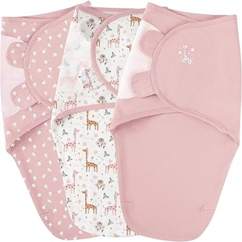 Baby Swaddles for Newborns - 100% Cotton Baby Swaddles 0-3 Months, 3 Pack Newborn Swaddle Sack for Baby Girl & Boy, Breathable Soft Preemie Swaddles