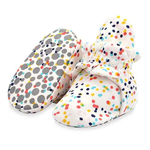 Zutano Unisex Organic Cotton Baby Booties With Gripper Soles