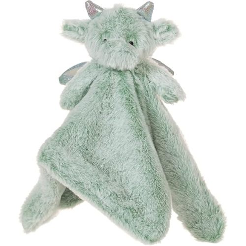Apricot Lamb Luxury Snuggle Plush Cute Dragon Dinosaur Infant Stuffed Animals Security Blanket Nursery Character Blanket (Green Dragon, 13 Inches)