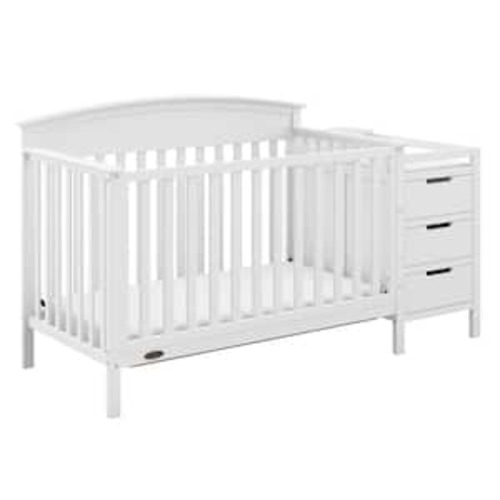 Benton Pebble Gray 4-in-1-Convertible Crib and Changer