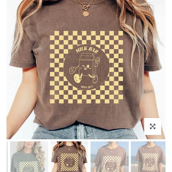 Checkered Milk Carton Nursing Tee – Giftifymama