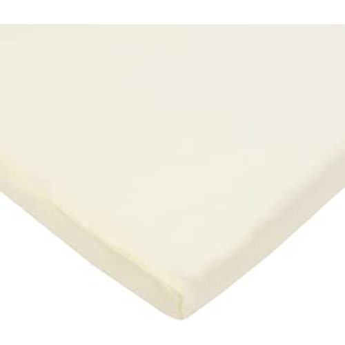 American Baby Company 100% Cotton Knit Fitted 18" x 36" Cradle/Bassinet Sheet - Compatible with Mika Micky Bassinet, Cream, Soft Breathable, for Boys and Girls