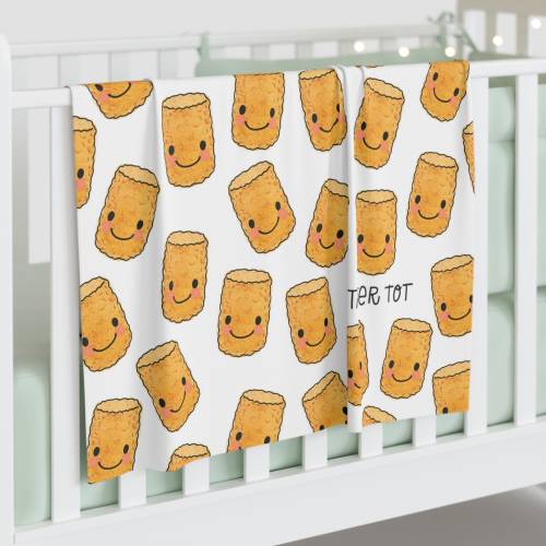 Cute Tater Tot Baby Swaddle Blanket