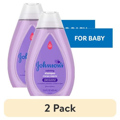 (2 pack) Johnson's Calming Baby Bath Shampoo with NaturalCalm Scent, 13.6 fl oz