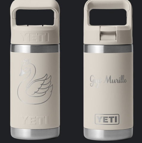 Custom YETI 12 oz Insulated Kids Water Bottle