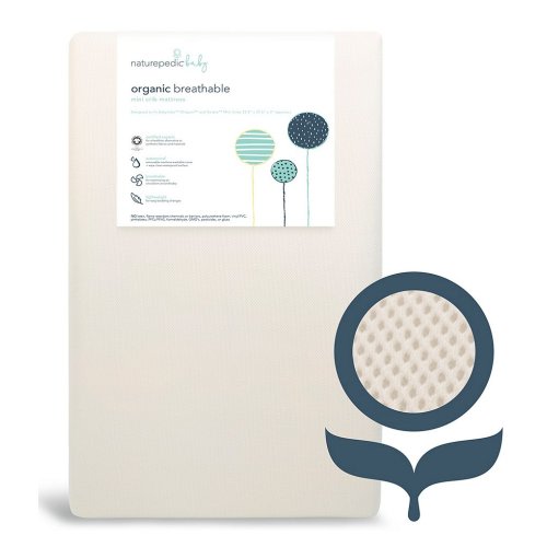 Naturepedic Organic Breathable Lightweight 2-Stage Baby Crib & Toddler Mattress