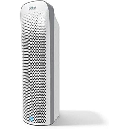 Pure Enrichment PureZone Elite True HEPA Large Room Tower Air Purifier with Air Quality Monitor, 4 Stage Filtration and UV-C Light, Helps Destroy Bacteria, Smoke, Pollen & Dust (White)