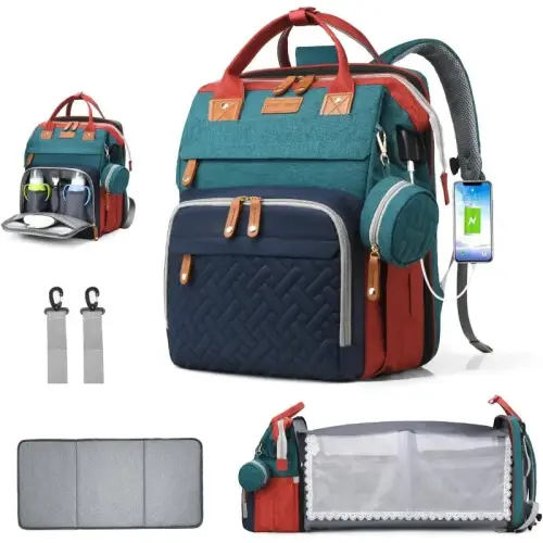 diaper bag backpack, multifunction high quality diaper bag, with diaper changing station, essentials must haves, portable bag, unisex, rgb, diaper backpack, diaper bag organizer pouches, portable diaper bag, diaper bag large capacity, diaper storage bag,