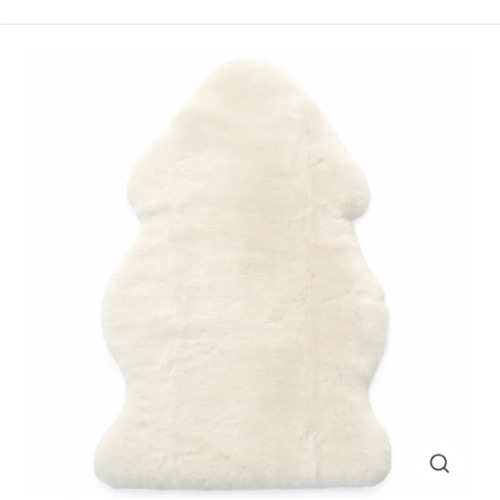 Sheepskin Rug for Babies, 100% Natural, Shorn Lambskin Wool, 2 x 3 Feet, Ivory